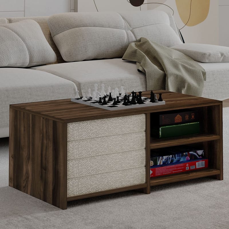 Kavon Sofabordsett 90x44,1x45 cm - Valnøtt - Møbler - Bord - Sofabord
