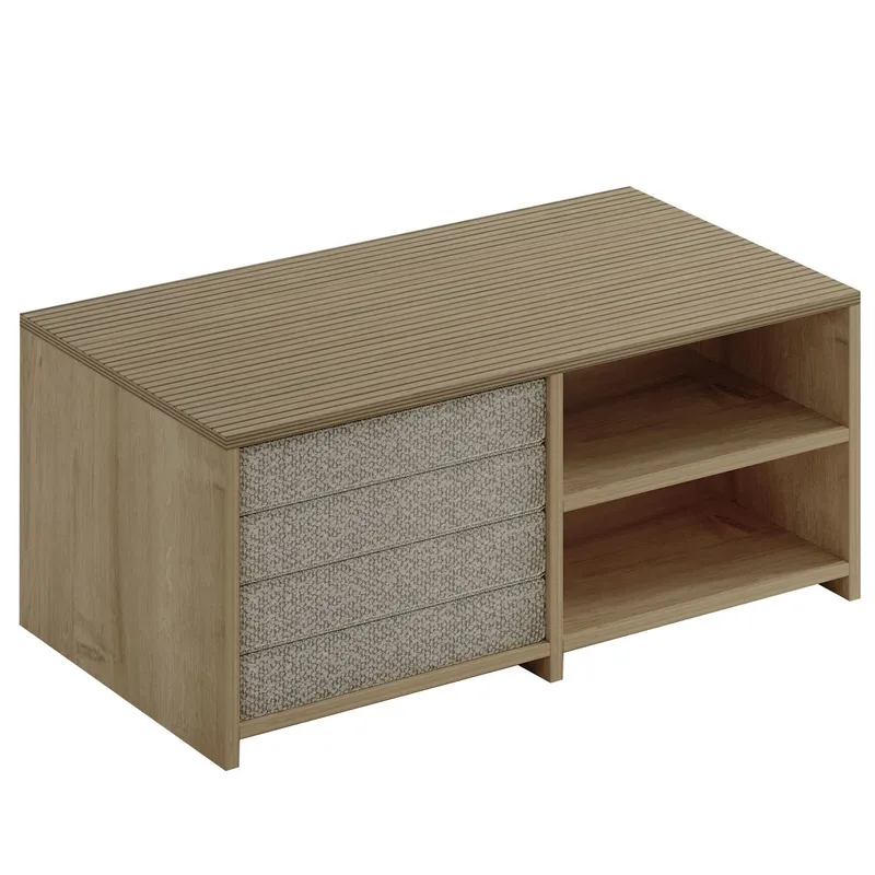 Kavon Sofabordsett 90x44,1x45 cm - Varm eik og safireik - Møbler - Bord - Sofabord