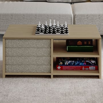 Kavon Sofabordsett 90x44,1x45 cm - Varm eik og safireik - Møbler - Bord - Sofabord