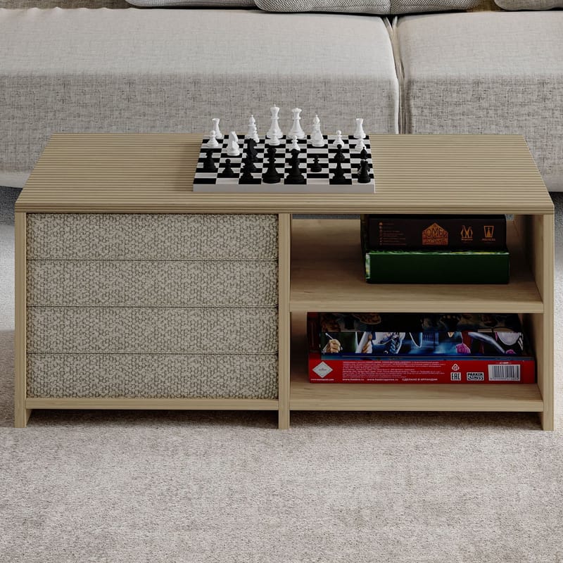 Kavon Sofabordsett 90x44,1x45 cm - Varm eik og safireik - Møbler - Bord - Sofabord