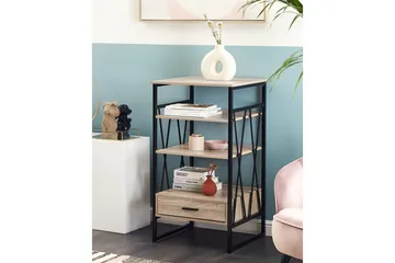 Keene Bokhylle 56 cm i Eik - Lysebrun - Oppbevaring - Hyller - Bokhylle