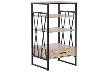 Keene Bokhylle 56 cm i Eik - Lysebrun - Oppbevaring - Hyller - Bokhylle