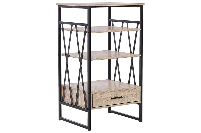 Keene Bokhylle 56 cm i Eik, Lysebrun