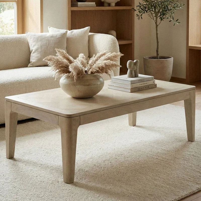 Kelela sofabord 120 cm - Hvitkalket - Møbler - Bord - Sofabord