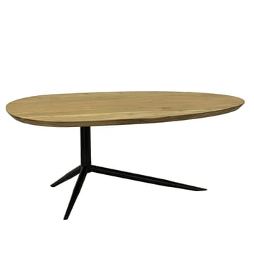 Kelora sofabord 87 cm oval - Naturfarget lysebrun/svart - Møbler - Bord - Sofabord