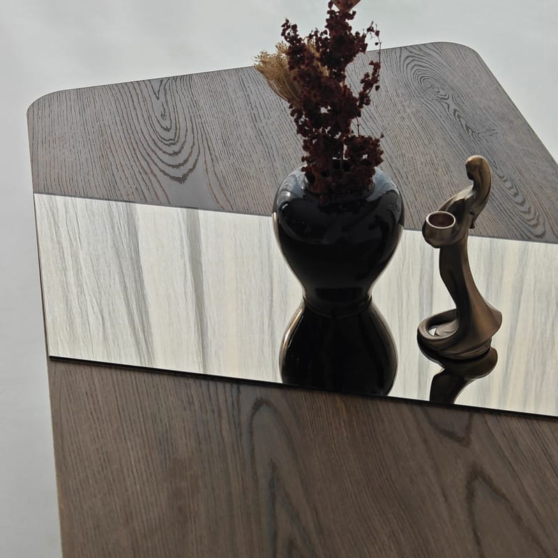 Kelrosin sofabord rektangulært - Bronzie og Valnøtt - Møbler - Bord - Sofabord