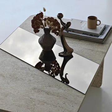 Kelrosin sofabord rektangulært - Bronzie/Travertin - Møbler - Bord - Sofabord