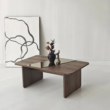 Kelrosin sofabord rektangulært - Bronzie/Valnøtt - Møbler - Bord - Sofabord