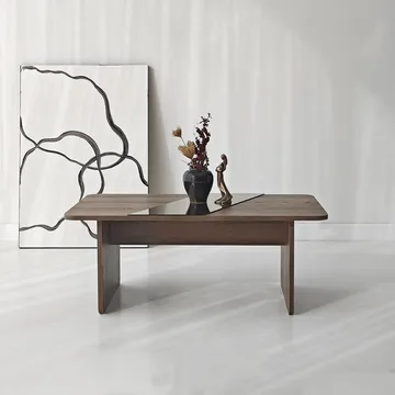 Kelrosin sofabord rektangulært - Bronzie/Valnøtt - Møbler - Bord - Sofabord