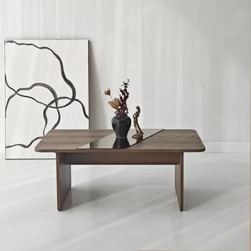 Kelrosin sofabord rektangulært - Bronzie/Valnøtt - Møbler - Bord - Sofabord