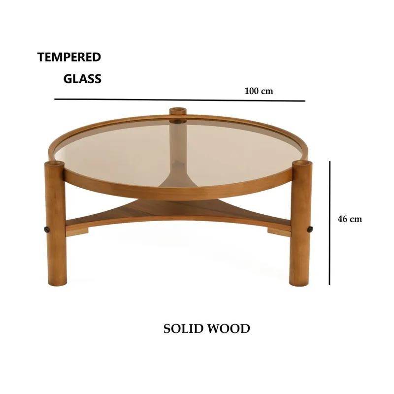 Kelvan Sofabord 100 cm - Mørkebrun - Møbler - Bord - Sofabord
