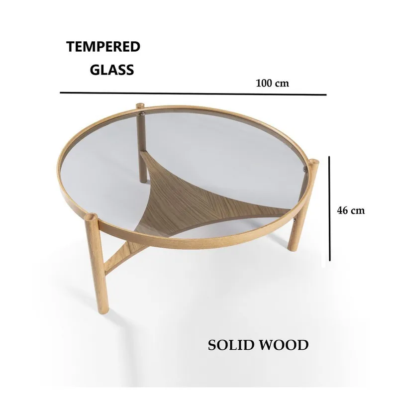 Kelvan Sofabord 100 cm - Natur - Møbler - Bord - Sofabord