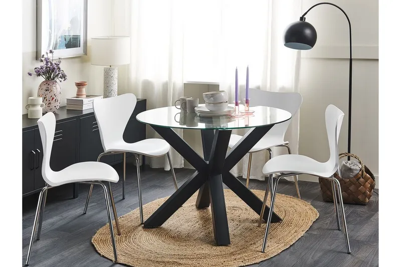 Kerrobert Spisebord 100 cm - Svart - Møbler - Bord - Spisebord & kjøkkenbord