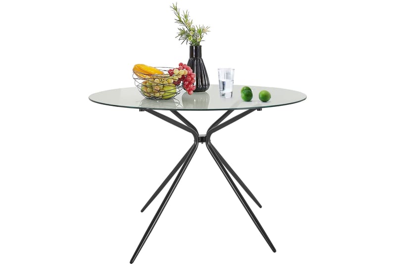 Kingsnorth Spisebord Rundt 110 cm - Svart - Spisebord & kjøkkenbord