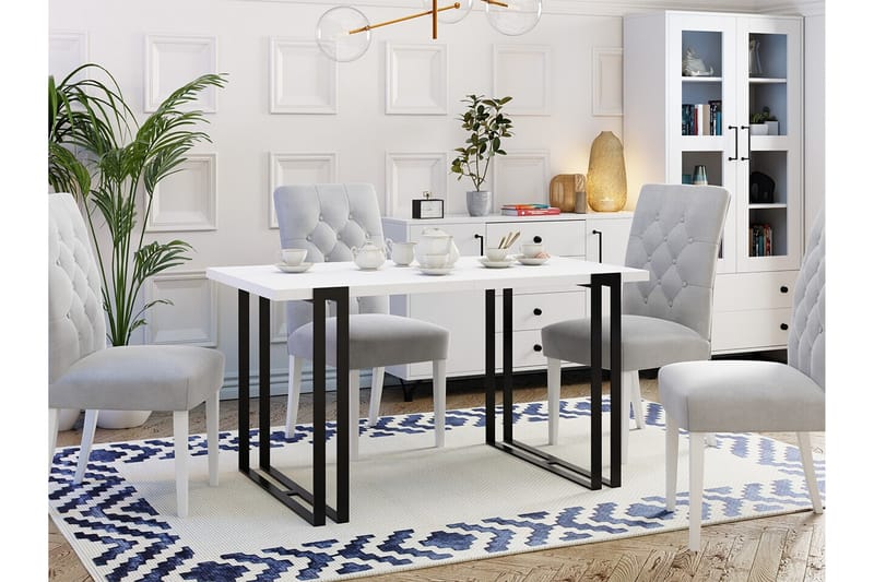 Kintore Spisebord 80 cm - Hvid - Spisebord & kjøkkenbord