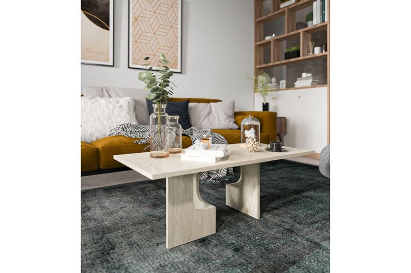 Kiros Sofabord 104 cm - Beige - Møbler - Bord - Sofabord