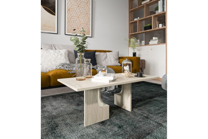 Kiros Sofabord 104 cm - Beige - Møbler - Bord - Sofabord