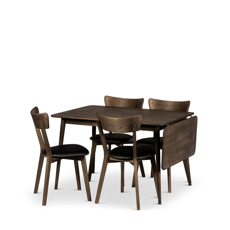 Klaffbord Nyborg 160 cm med Stoler, Bord og 4 stk Ekeby-stoler