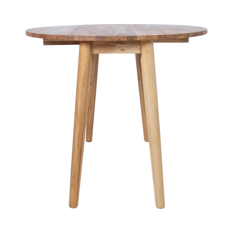 Klaffebord HOME4YOU Birka D90x75 cm eik - Naturlig lys eik - Møbler - Bord - Sammenleggbart bord