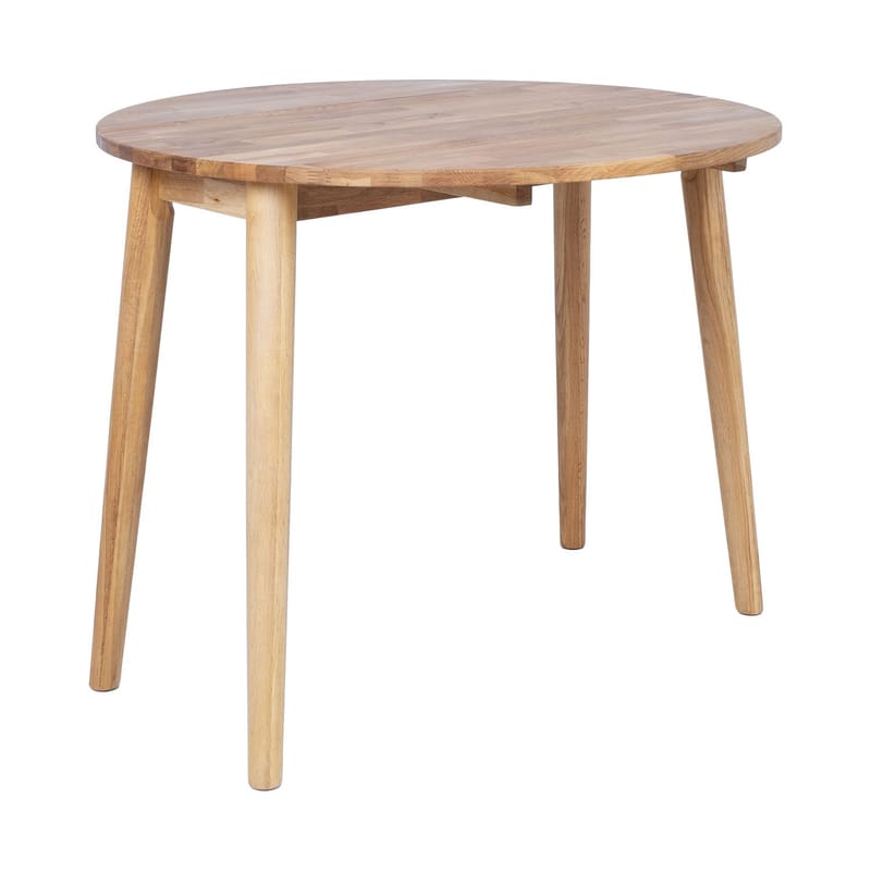 Klaffebord HOME4YOU Birka D90x75 cm eik - Naturlig lys eik - Møbler - Bord - Sammenleggbart bord