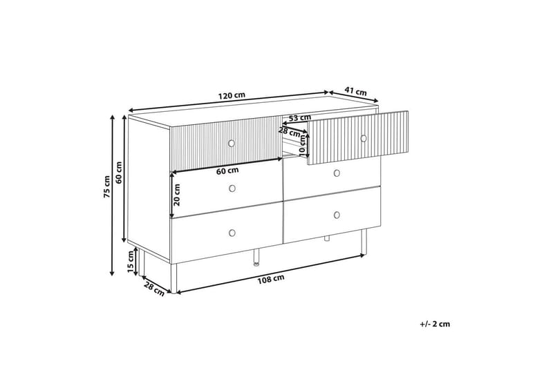 Kommode Coventry - Møbler - Bord - Sminkebord & toalettbord