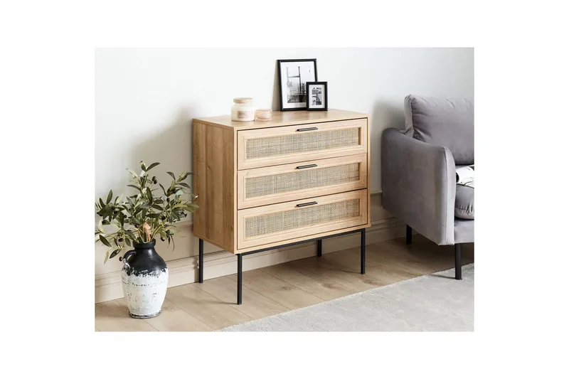 Kommode Pasco med 3 skuffer - Oppbevaring - Oppbevaringsmøbler - Kommode - Entrekommode