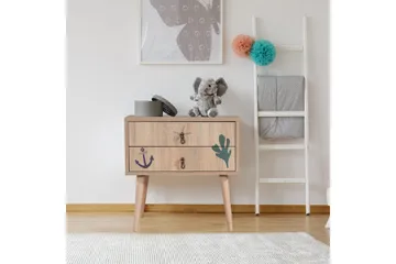 Bertoaria Nattbord 60x40 cm Brun - Hanah Home - Møbler - Bord - Avlastningsbord - Sengebord & nattbord