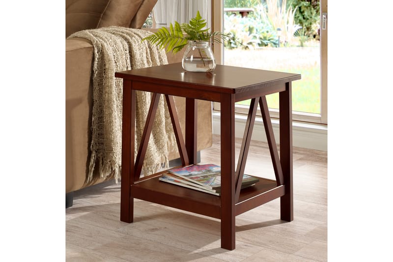 Kaholie Sidebord 51x45 cm - Brun - Møbler - Bord - Avlastningsbord - Lampebord & sidebord