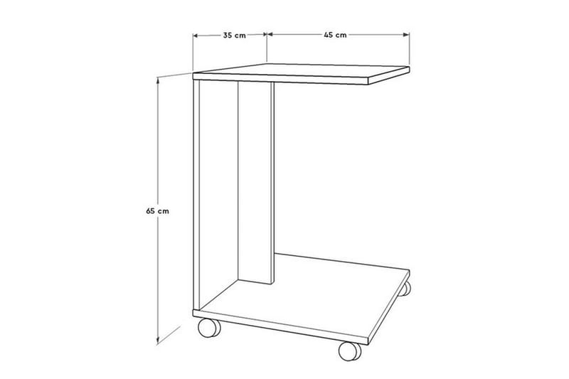 Ajit Sidebord 35x65 cm Brun - Hanah Home - Møbler - Bord - Avlastningsbord - Lampebord & sidebord