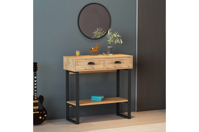 Valery Konsollbord 90x90 cm Lys brun - Hanah Home - Møbler - Bord - Avlastningsbord - Konsollbord