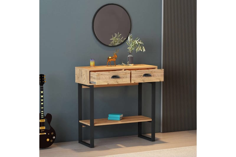 Valery Konsollbord 90x90 cm Lys brun - Hanah Home - Møbler - Bord - Avlastningsbord - Konsollbord