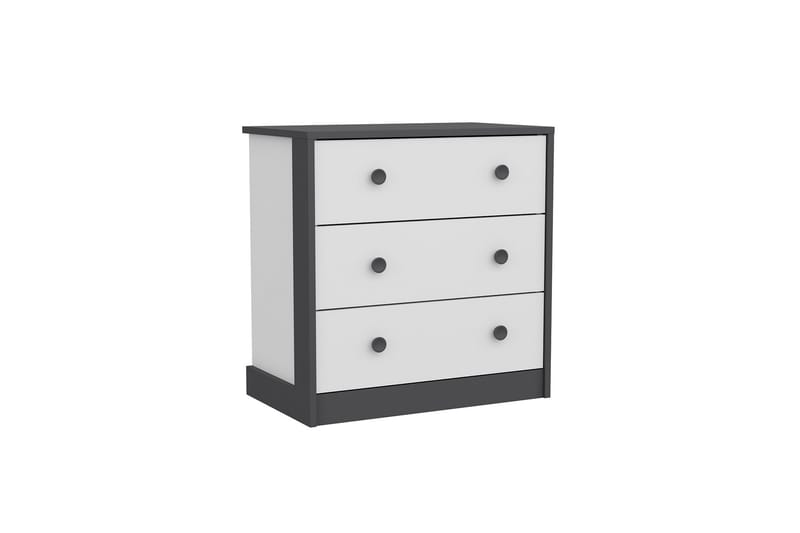 Berdez Konsollbord 72x74 cm Antrasitt/Hvit - Hanah Home - Møbler - Bord - Avlastningsbord - Gangbord
