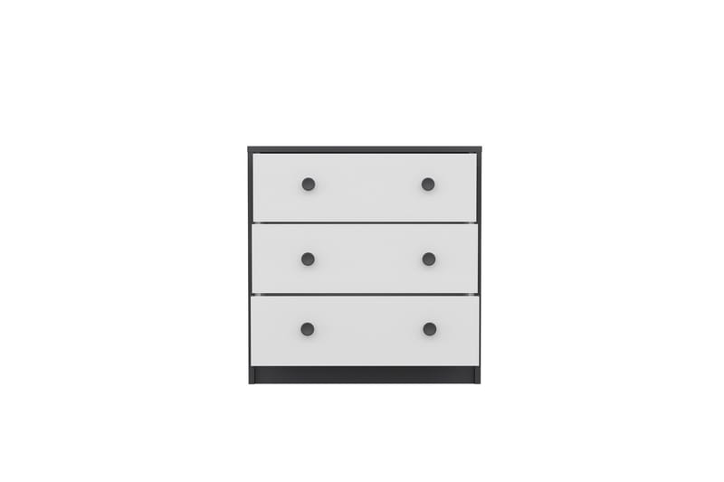 Berdez Konsollbord 72x74 cm Antrasitt/Hvit - Hanah Home - Møbler - Bord - Avlastningsbord - Gangbord