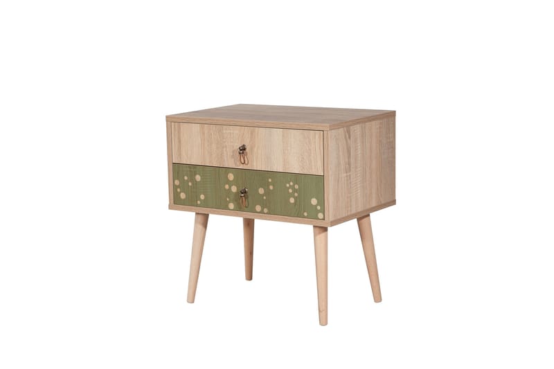 Bertoaria Nattbord 60x40 cm Brun - Hanah Home - Møbler - Bord - Avlastningsbord - Sengebord & nattbord