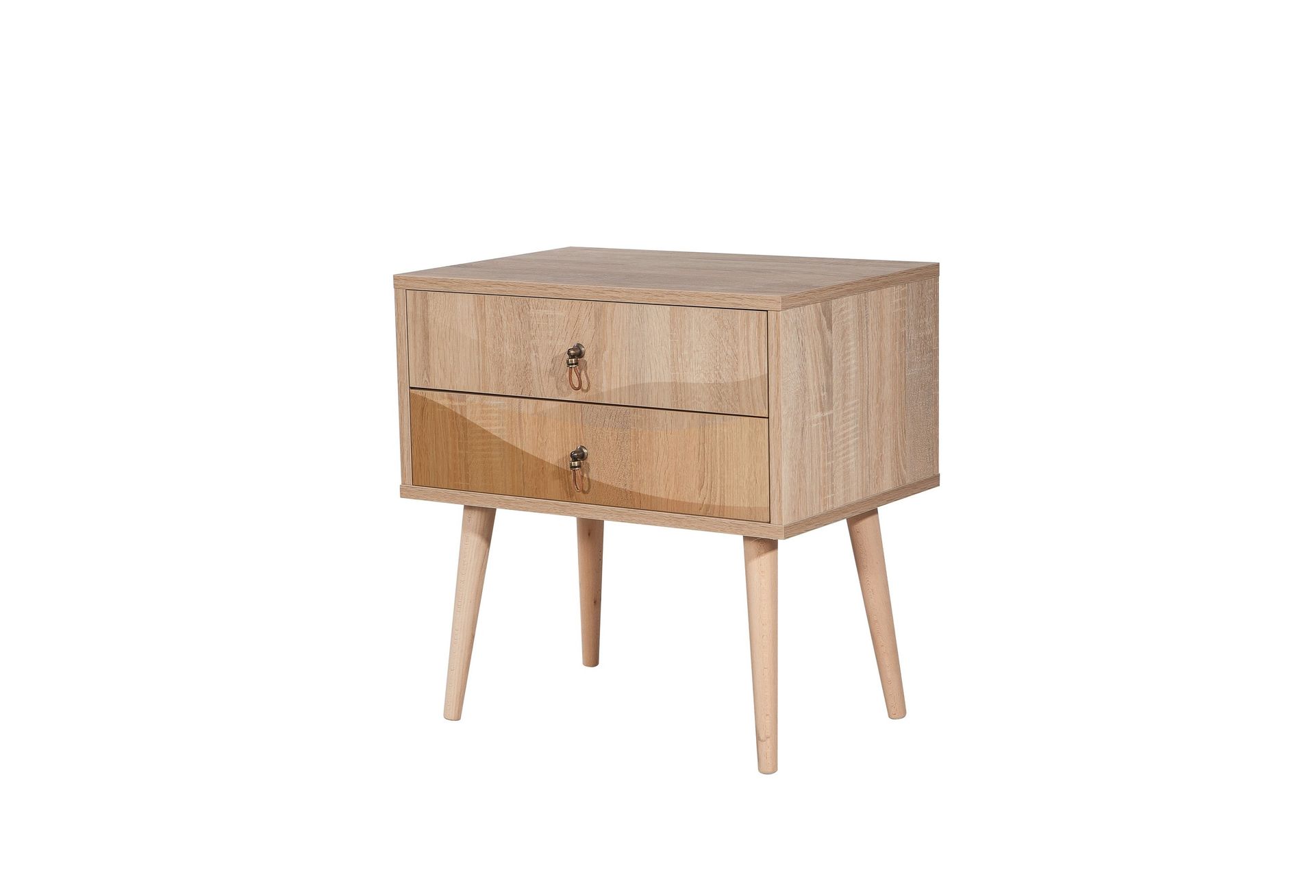 Bertoaria Nattbord 60x40 cm Brun - Hanah Home - Møbler - Bord - Avlastningsbord - Sengebord & nattbord