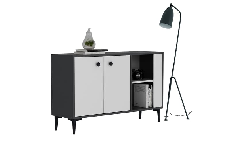 Sahra Konsollbord 120x75 cm Antrasitt/Hvit - Hanah Home - Møbler - Bord - Avlastningsbord - Gangbord