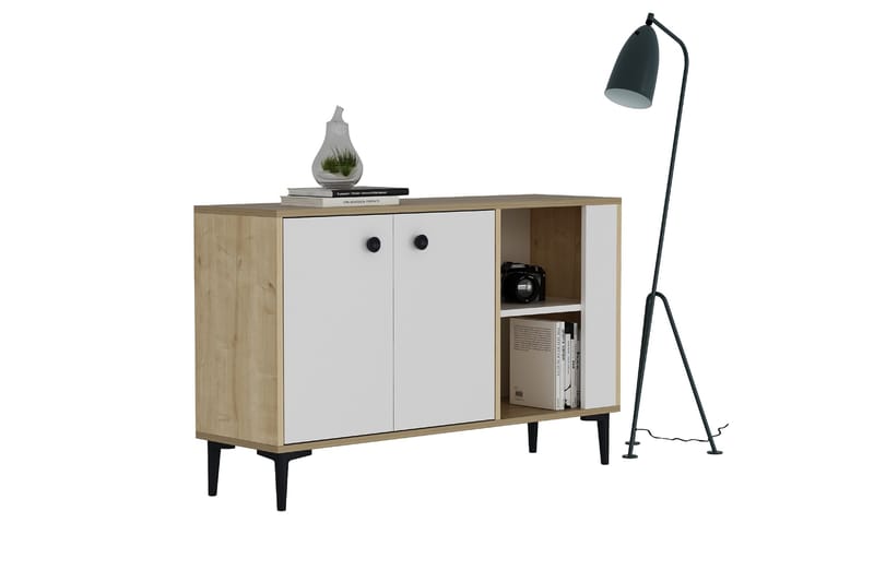 Sahra Konsollbord 120x75 cm Brun/Hvit - Hanah Home - Møbler - Bord - Avlastningsbord - Gangbord