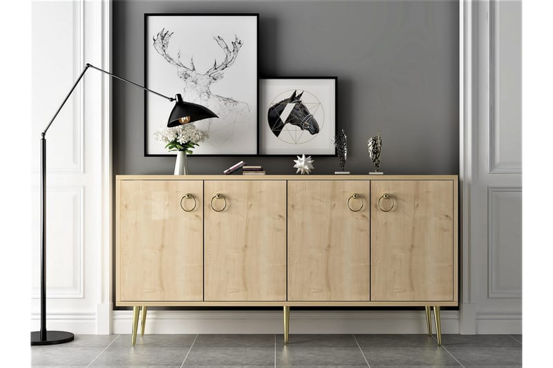 Drop Konsollbord 140x75 cm Brun - Hanah Home - Møbler - Bord - Avlastningsbord - Konsollbord