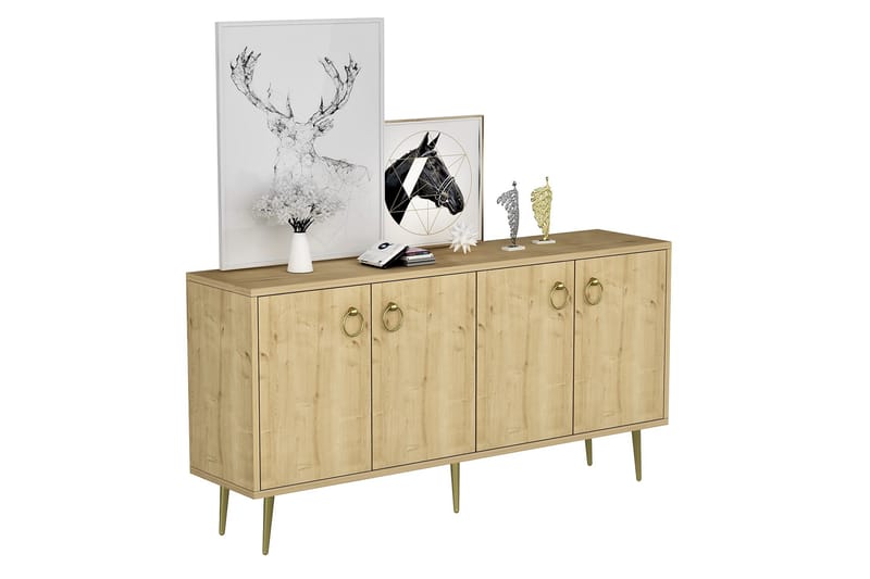 Drop Konsollbord 140x75 cm Brun - Hanah Home - Møbler - Bord - Avlastningsbord - Konsollbord