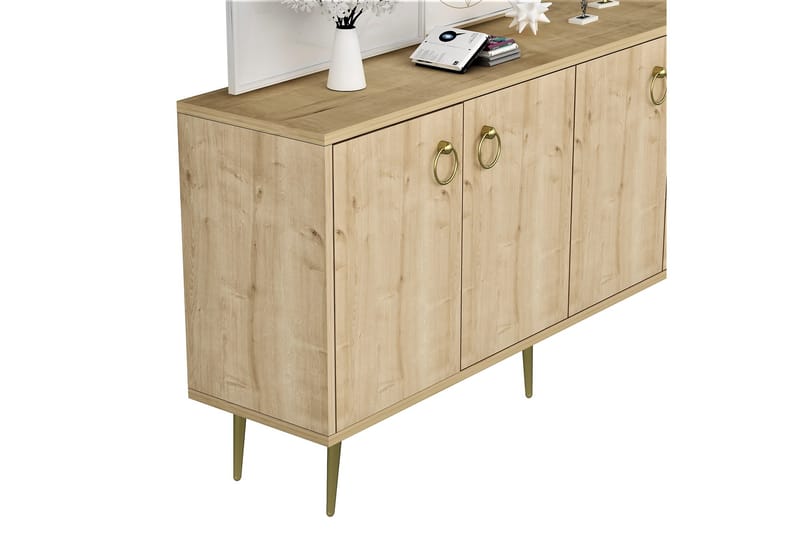 Drop Konsollbord 140x75 cm Brun - Hanah Home - Møbler - Bord - Avlastningsbord - Konsollbord