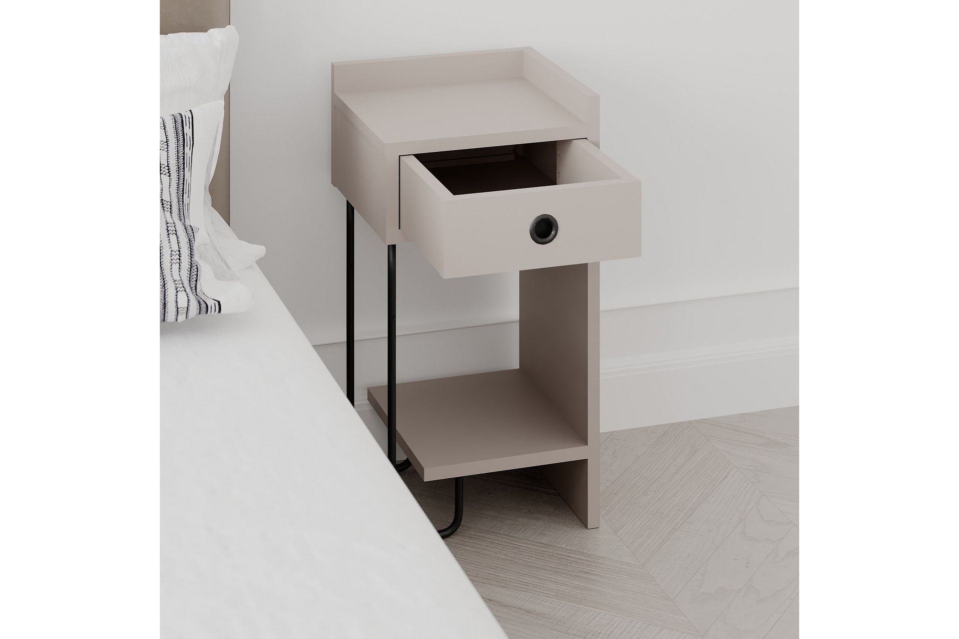 Sirius Nattbord 32x30 cm Lysbrun - Hanah Home - Møbler - Bord - Avlastningsbord - Sengebord & nattbord