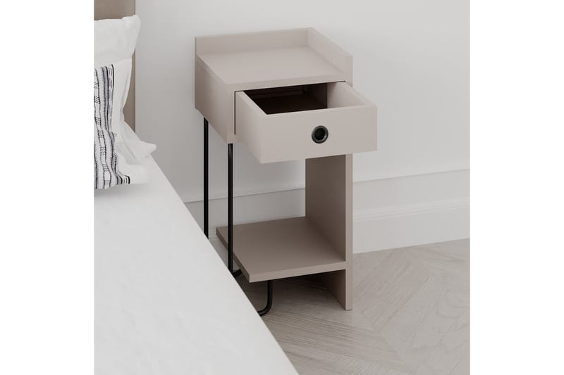 Sirius Nattbord 32x30 cm Lysbrun - Hanah Home - Møbler - Bord - Avlastningsbord - Sengebord & nattbord