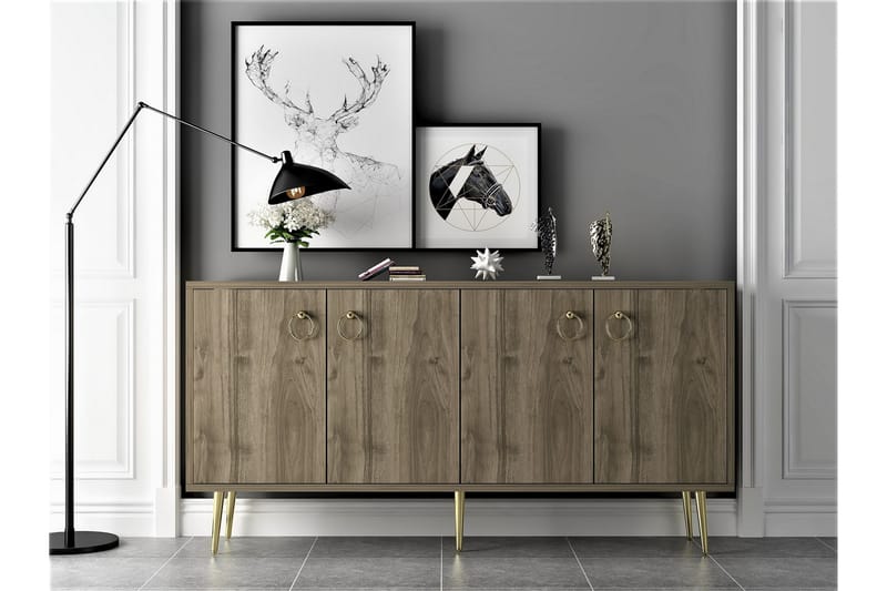 Drop Konsollbord 140x75 cm Brun - Hanah Home - Møbler - Bord - Avlastningsbord - Konsollbord