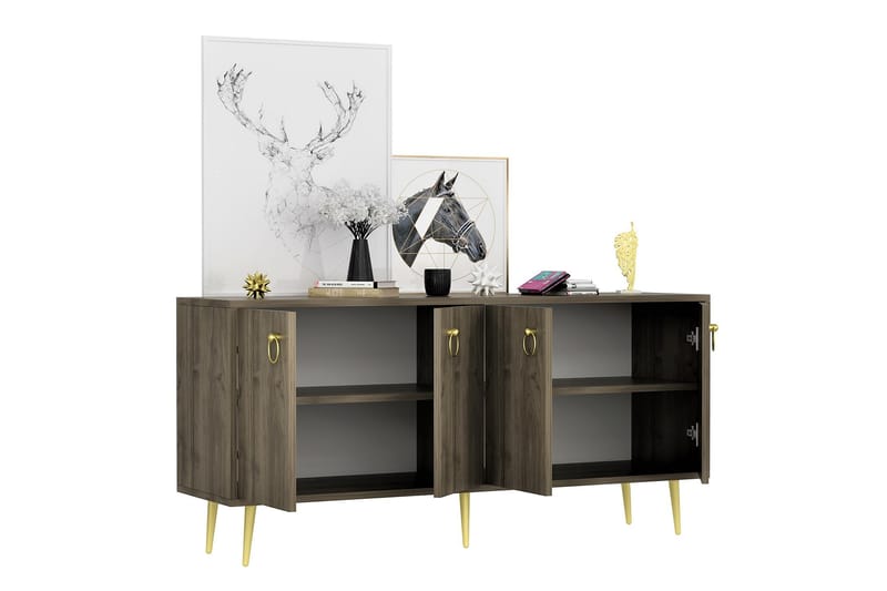 Drop Konsollbord 140x75 cm Brun - Hanah Home - Møbler - Bord - Avlastningsbord - Konsollbord