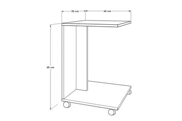 Ajit Sidebord 35x65 cm Brun - Hanah Home - Møbler - Bord - Avlastningsbord - Lampebord & sidebord