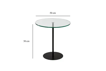 Chill-Out Sidebord 50x50 cm Svart - Hanah Home - Møbler - Bord - Avlastningsbord - Lampebord & sidebord