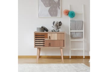 Bertoaria Nattbord 60x40 cm Brun - Hanah Home - Møbler - Bord - Avlastningsbord - Sengebord & nattbord