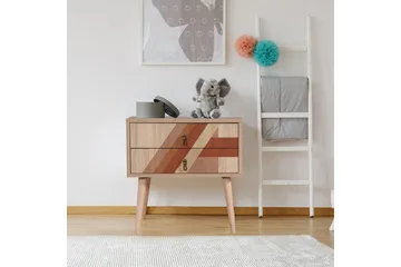 Bertoaria Nattbord 60x40 cm Brun - Hanah Home - Møbler - Bord - Avlastningsbord - Sengebord & nattbord