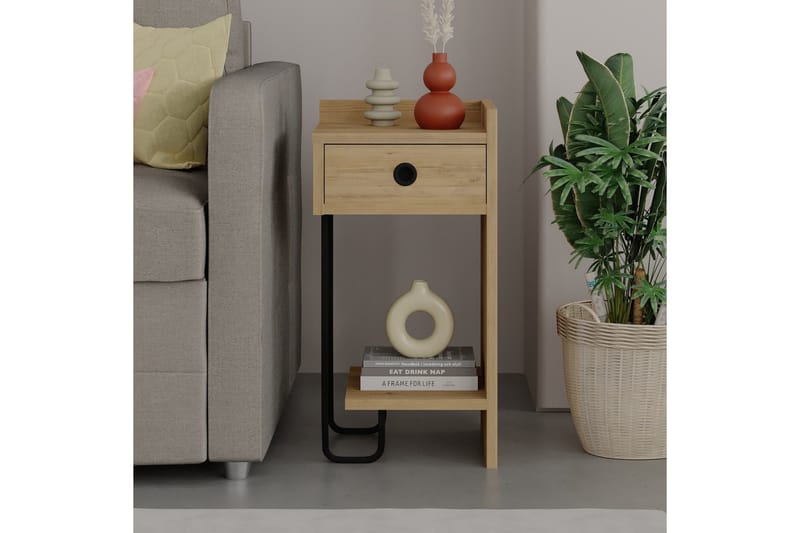 Sirius Nattbord 32x30 cm Lysbrun - Hanah Home - Møbler - Bord - Avlastningsbord - Sengebord & nattbord