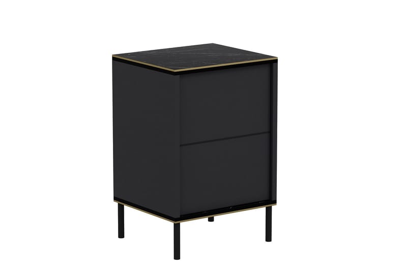Imaj Nattbord 40x35 cm Antrasitt - Hanah Home - Møbler - Bord - Avlastningsbord - Sengebord & nattbord